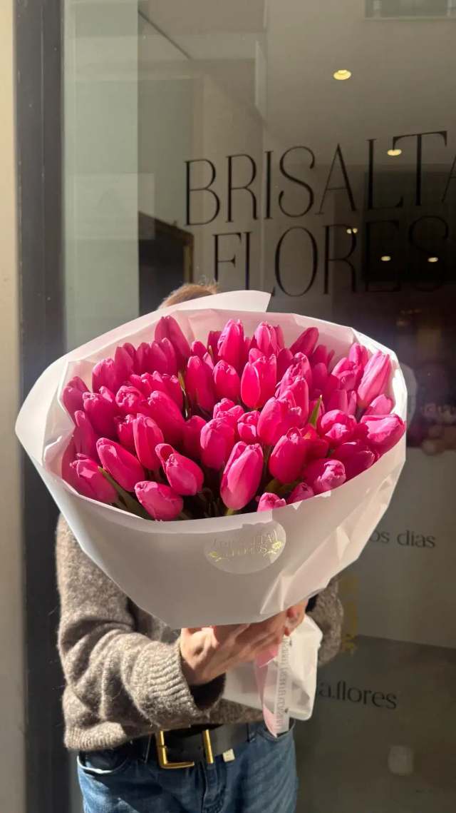 75 tulipanes fucsia